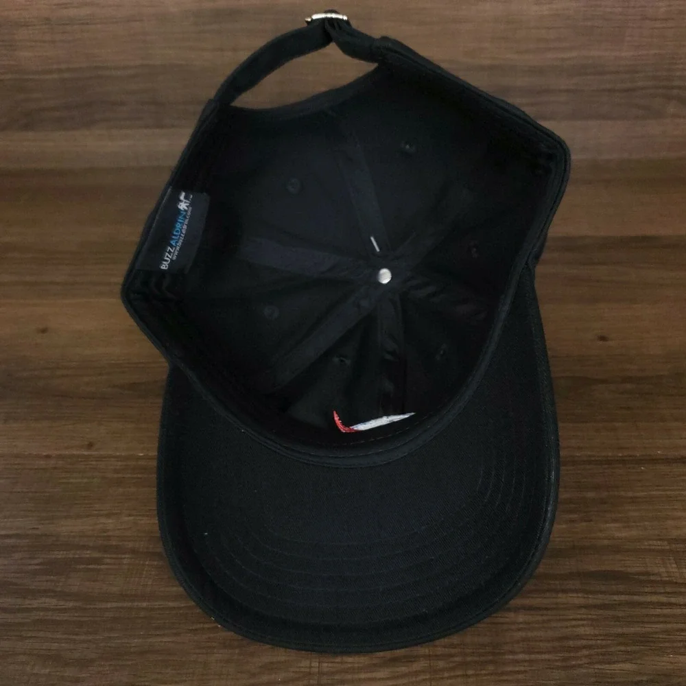 NASA Dad Hat Cap Embroidered Logo Space Camp Black Cotton‎ NWT